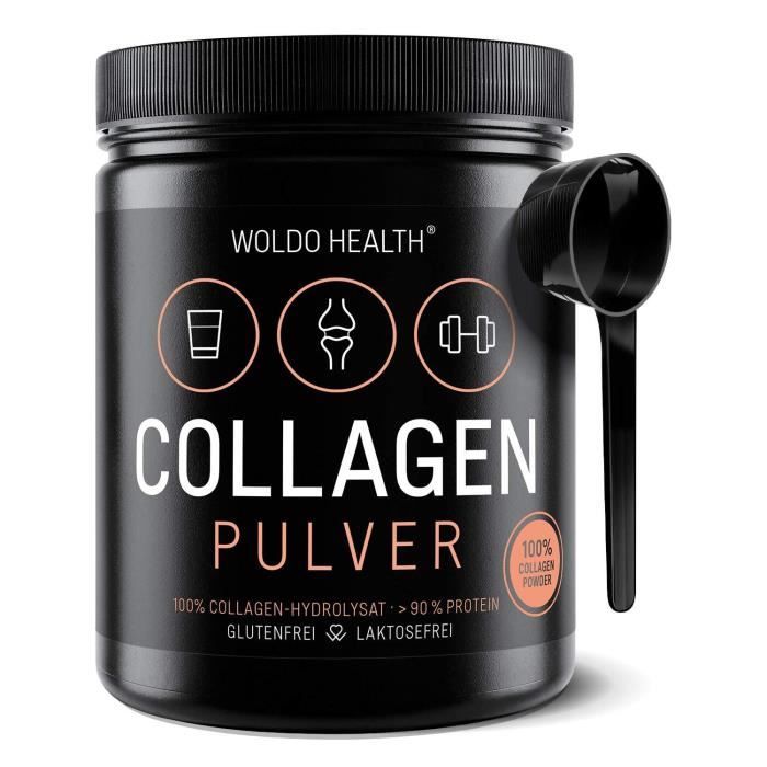 Collagène poudre de bœuf Protéine Gelatine - 500g Collagen Hydrolysat Peptides T