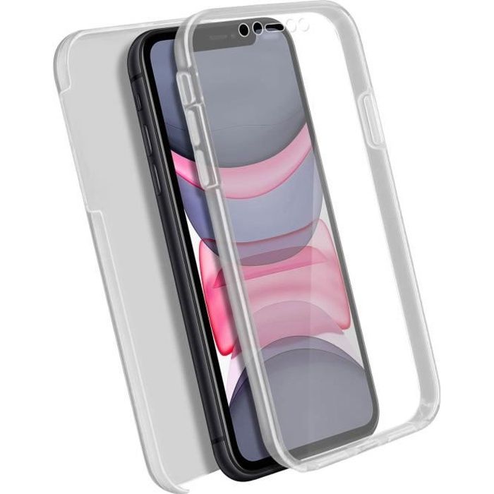 Coque iPhone 11 Protection Intégrale Arrière Intégral Avant Souple transparent