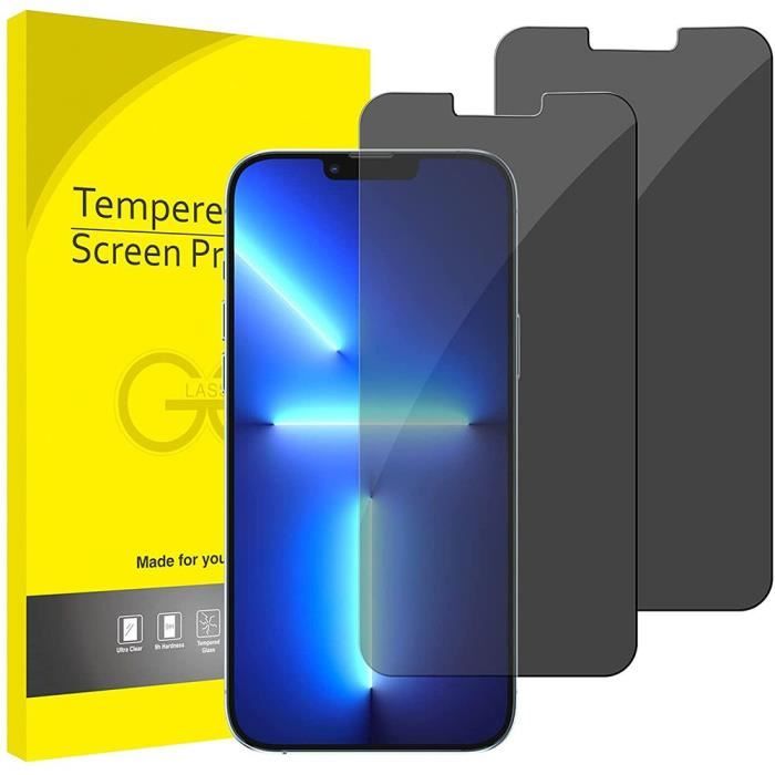 E.F.Connection - 2 pièces Verre Trempé Anti Espion Pour iPhone 13 Pro Max (6,7\