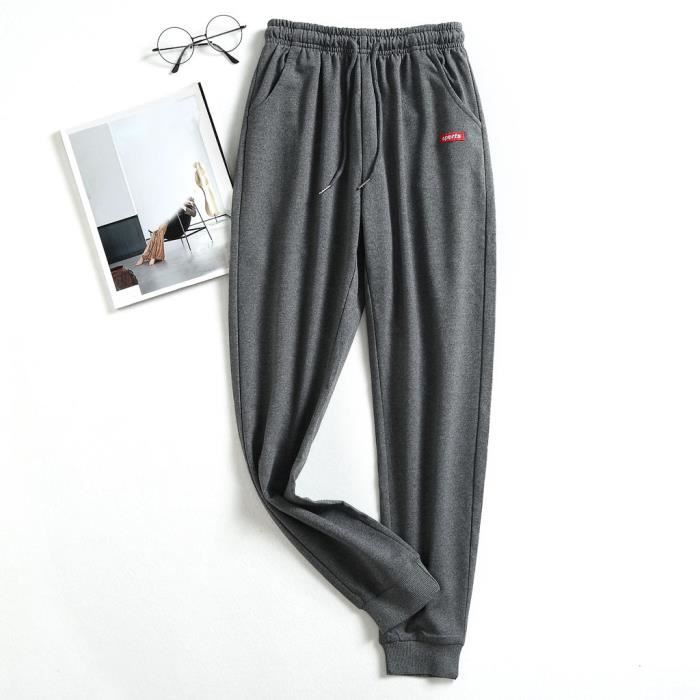 Pantalons de sport pour hommes Pantalons Hip Hop Jogging Joggers Pantalons de survêtement Jogger PantsGris