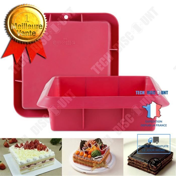 TD® Moule à gateau silicone carré moule à pâtisserie ustensiles de cuisine