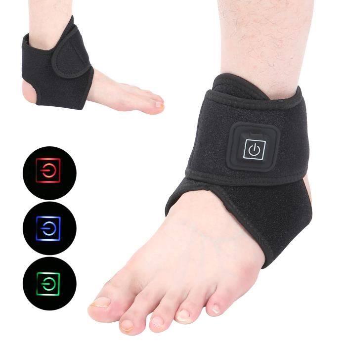 Chevillère Attelle de Cheville de Chauffage Électrique Enveloppement de Cheville à Compression Chaude Sport CYA88