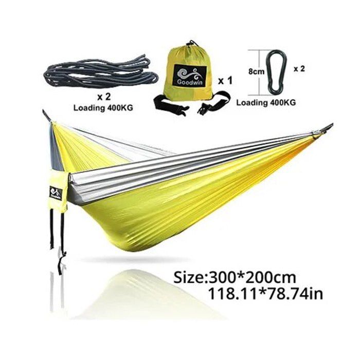 Hamac De Voyage Double Taille - Lit De Camping Suspendu Pour Deux