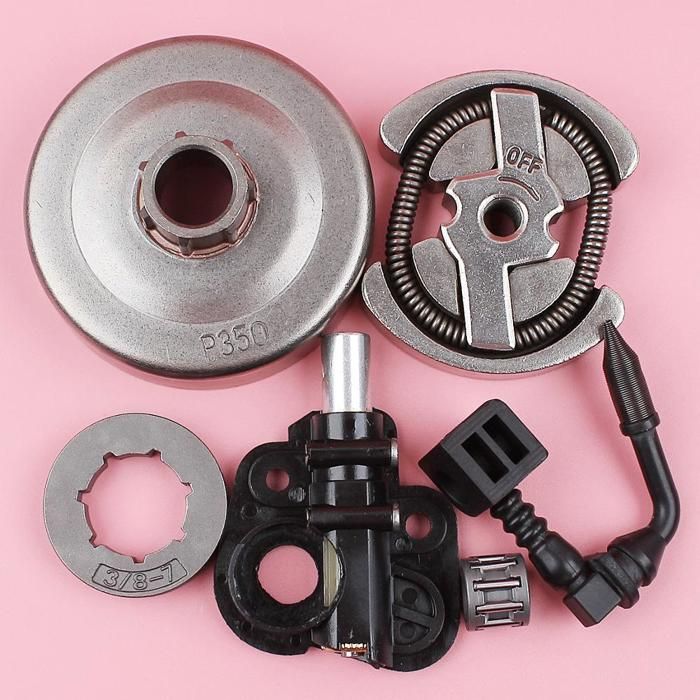 AM Pompe à Huile Avec Durites, Crépine Et Pignon - Kit Compatible Tronçonneuse 25cc 2500 Chinoise