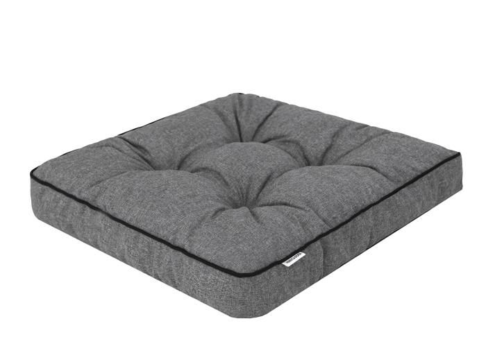 Set De 4 Galettes De Chaise Jardin 40x40cm Anthracite - Épaisseur 8cm Résistant Aux UV