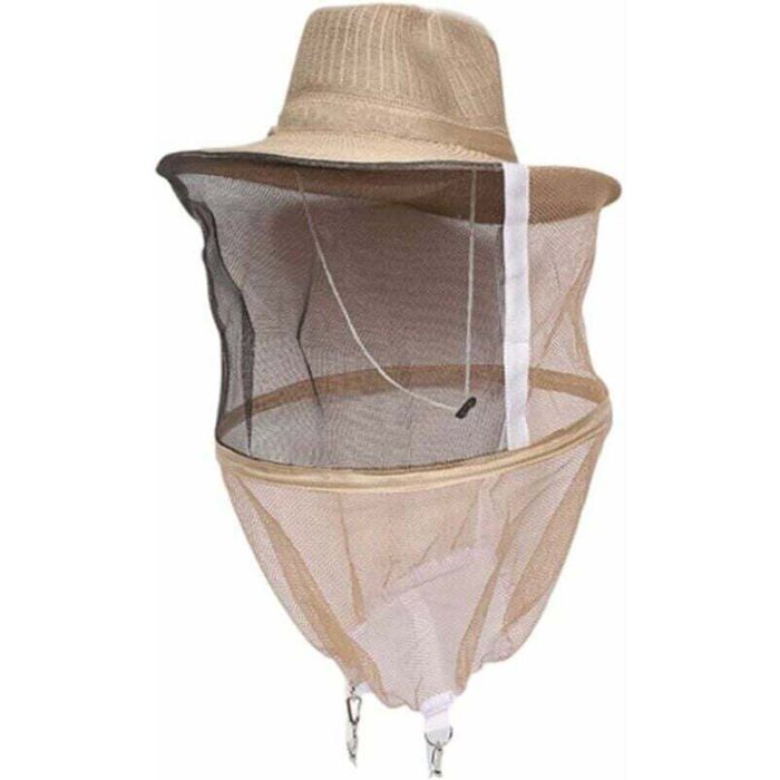 Chapeau Apiculture avec Voile Anti-Moustique Masque Facial