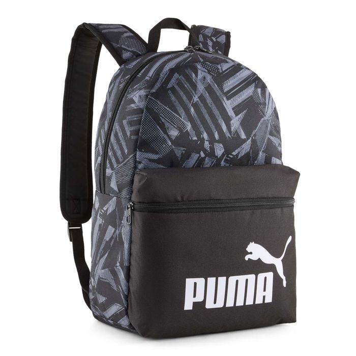 PUMA Sac à dos noir pour femme et homme - Phase AOP Backpack Black - Graphic AOP 335111