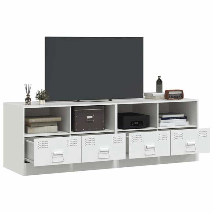 Armoires de Télévision - Blanc - Meubles Télé - 2 pcs - POUR SALON - blanc 67x39x44 cm acier T3518