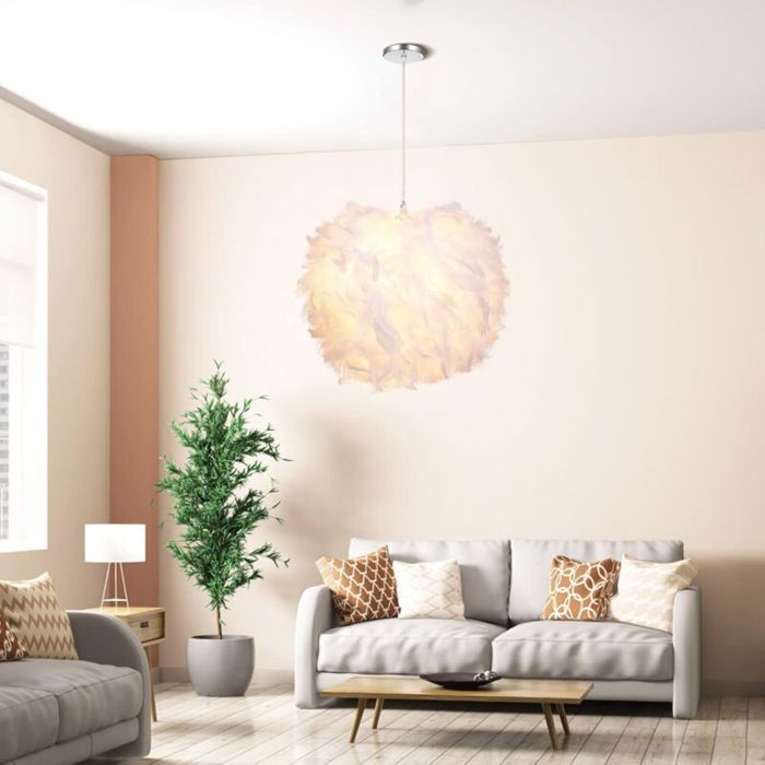 Pendentif Lumière Chambre Lustre Grand Cadeau pour Enfant Ami Prise E27 Facile à Nettoyer (Ampoule non Incluse) (Diamètre 30CM)