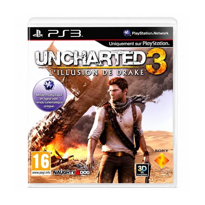 Sony Computer Entertainment Uncharted 3 L’Illusion De Drake PS3 PlayStation 3 Jeu Vidéo Action Aventure Français Pal Pegi 16
