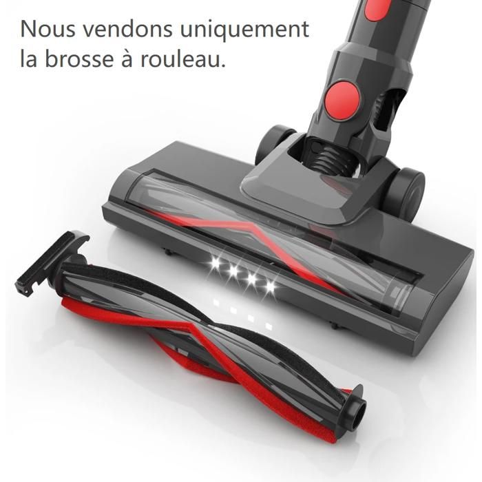 Lefant Brosse Rotative de Remplacement pour Aspirateur V1 – 1 Pièce Nettoyage Efficace pour Tapis Sols Durs et Poils d’Animaux