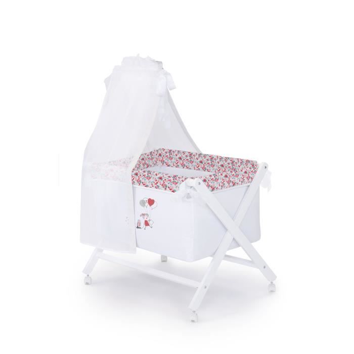 Absorba Berceau Complet En Bois London Fille Cdiscount Puericulture Eveil Bebe