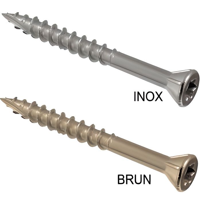 Vis à Bois Torx Autotaraudeuses Galvanisées - Marque Friulsider, Acier Galvanisé à Chaud