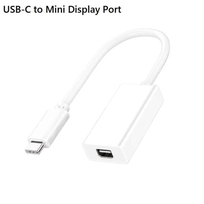 Adaptateur de Port USB-C vers Mini Display USB 3.1 Type C (Thunderbolt 3)  vers Thunderbolt 2 pour MacBook Pro - Cdiscount Informatique