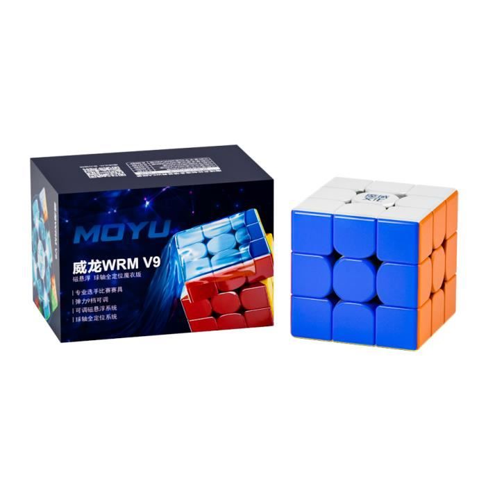 Bukefuno Moyu Mirror Cube V2 UV Magnétique - Cube Miroir 3x3 Ball Core, Argent Spatial, Sans Autocollant
