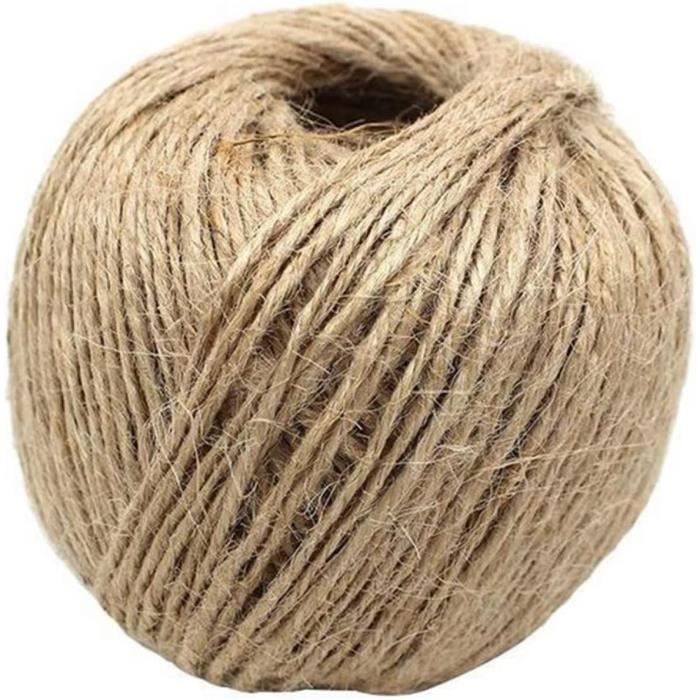 Corde De Jute Naturelle – 20 Mètres, épaisseur 8 Mm – Pour Bricolage, Jardinage, Décoration – Résistante Et écologique