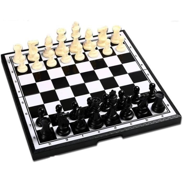 Odoria – Jeu D'échecs Magnétique Miniature 1/12 – Métal – 4,8 X 4,8 X 6,1 Cm – Accessoire Maison De Poupée Et Voyage – Dès 14 Ans