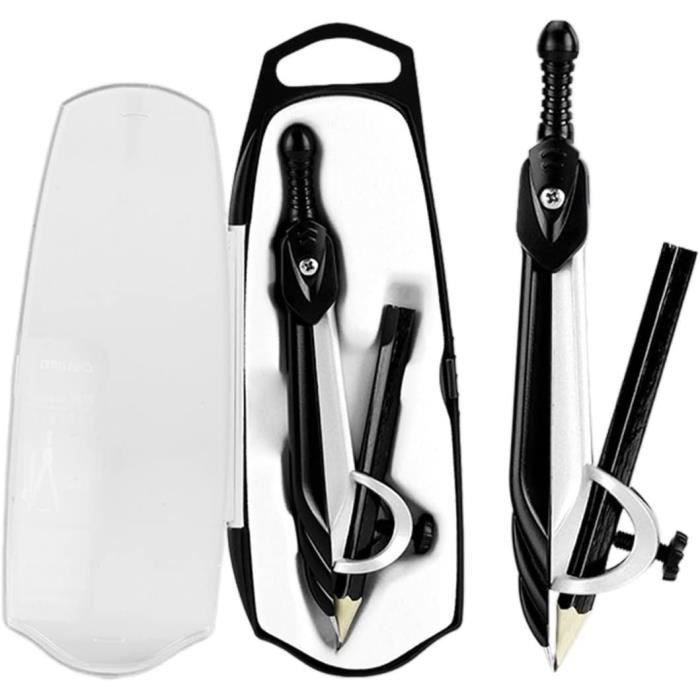 Kit De Compas Et Outils De Géométrie - Règle, Rapporteur, équerre - Pour Dessin Technique Et Mathématiques