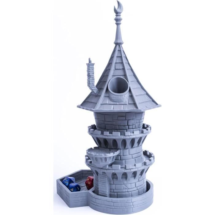 Tour à Dés Cyclope En Résine – Plateau Lance-dés D&D Portable, Design à L’œil Unique, Rampe Intégrée, Cadeau RPG (dés Non Inclus)