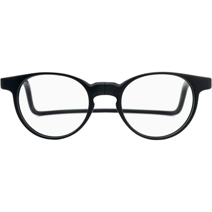 Lunettes De Lecture OPULIZE KOI - Monture Rectangulaire Large Et élégante Noire Unisexe