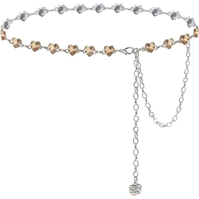 Chaîne De Corps Femme En Métal Imperméable - Ceinture De Taille Réglable Sexy Et Élégante Pour Robe, Jeans, Bikini, Soirée, Mariage Ou Plage