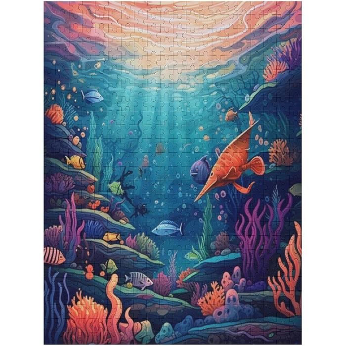 Puzzle 500 pieces Le Baiser Fantastique 48x34cm, adultes - Fee et Elfe, Fantasy - Qualite premium - Set puzzle classic et carte - Jeux - Jouets