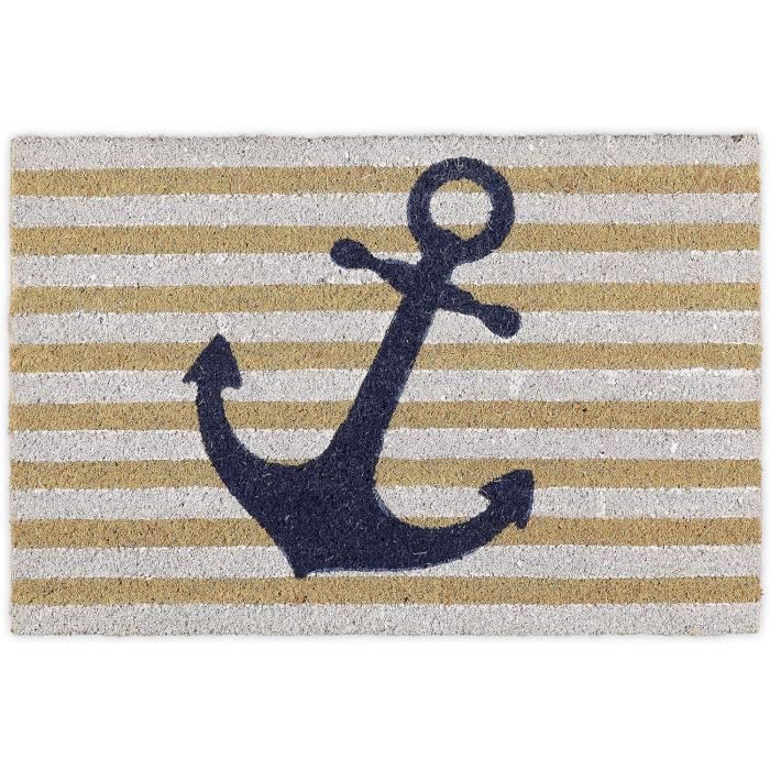 Andiamo Paillasson Antidérapant à Picots Noir 40 X 60 Cm