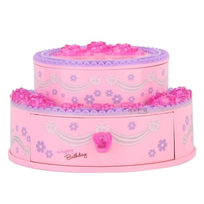 Yicui Boite A Musique Boite De Rangement De Bijoux Avec Miroir De Maquillage Pour Fille Cdiscount Maison