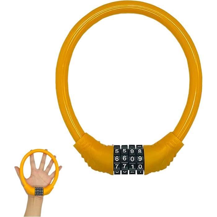 Antivol U Velo Antivol Vélo En U Sportneer 18 Mm - Câble Acier 1,8 M Inclus - Pour Vélos, VAE, Scooters - Cadenas Robuste Antivol Velo U