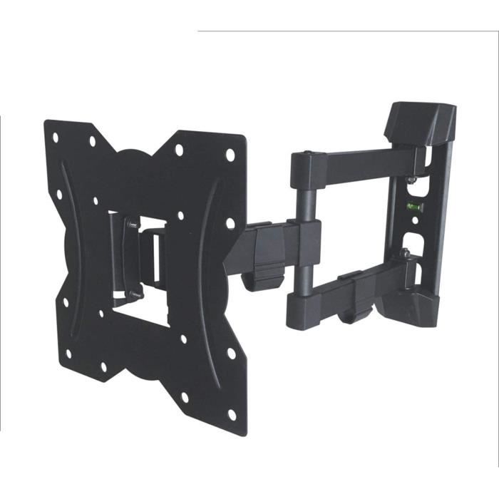 Support Fixation Murale TV Pivotant Inclinable Télévisions, 15 À 37