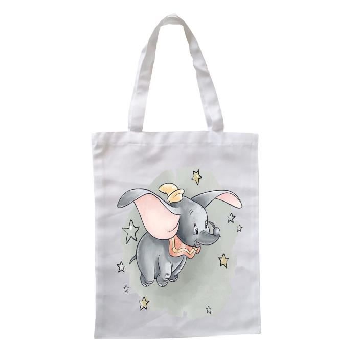 Sac Personnalisable - DUMBO - 35x41 cm - 100% polyester - Gris - Tissu souple