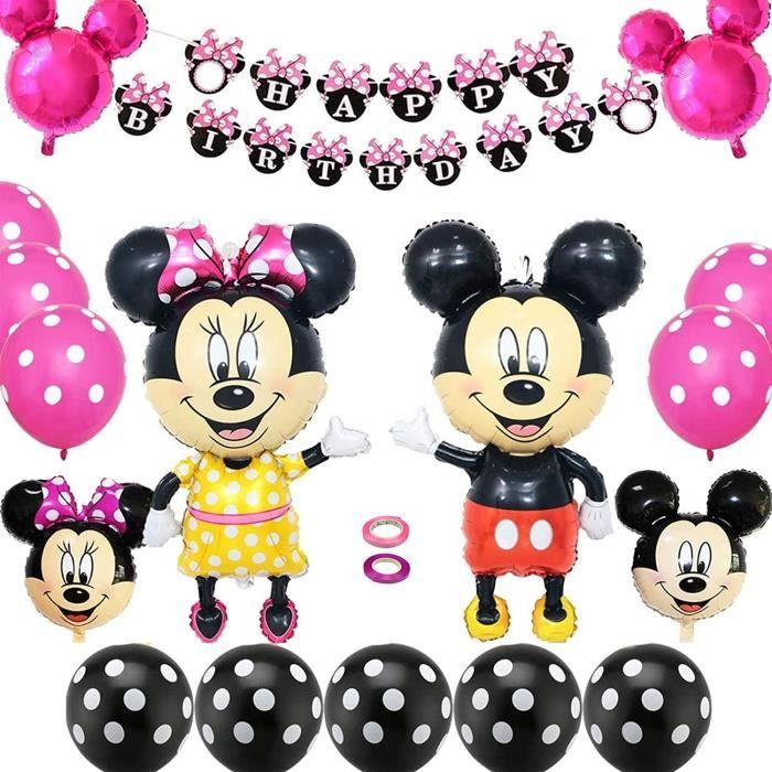 Kit Decoration Anniversaire Minnie Mickey,Ballon Mickey Anniversaire,Ballon  Minnie,Décorations d'anniversaire sur Le thème Mi [W538] - Cdiscount Maison
