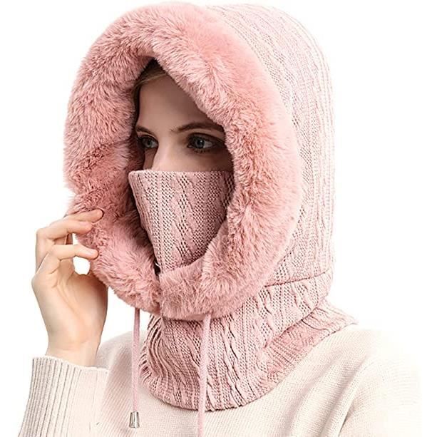 Écharpe à capuche, cagoule, cagoule à capuche, écharpe à capuche en polaire, foulard femme, chapeau d'hiver, tour de cou à capuche gris, tendance du moment, cadeau pour elle - France