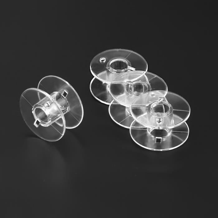Capsule + 5 Bobines Plastique Pour Machine à Coudre Lifetec LT 8709