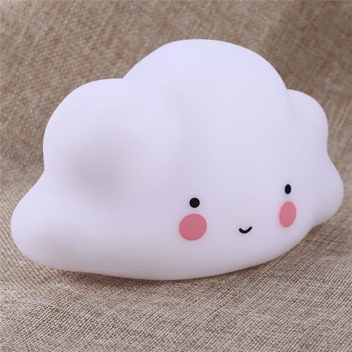 Nuage Lumineux Led Veilleuse De Nuit Lampe De Chevet Bebe Et Enfants B Cdiscount Puericulture Eveil Bebe