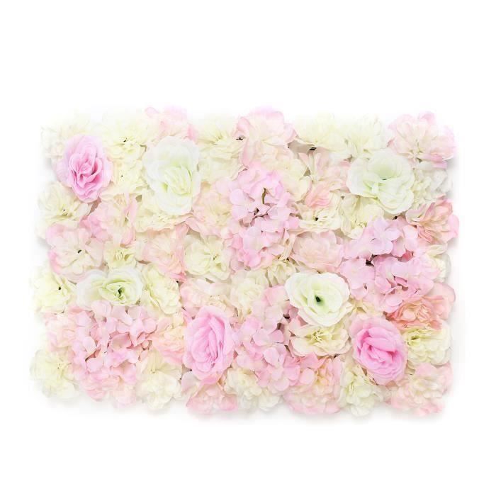 40X60cm DIY Fond Mur Fleur Artificielle Floral Mariage Fête Chambre