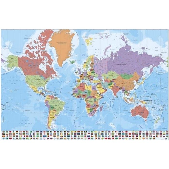 carte du monde francais