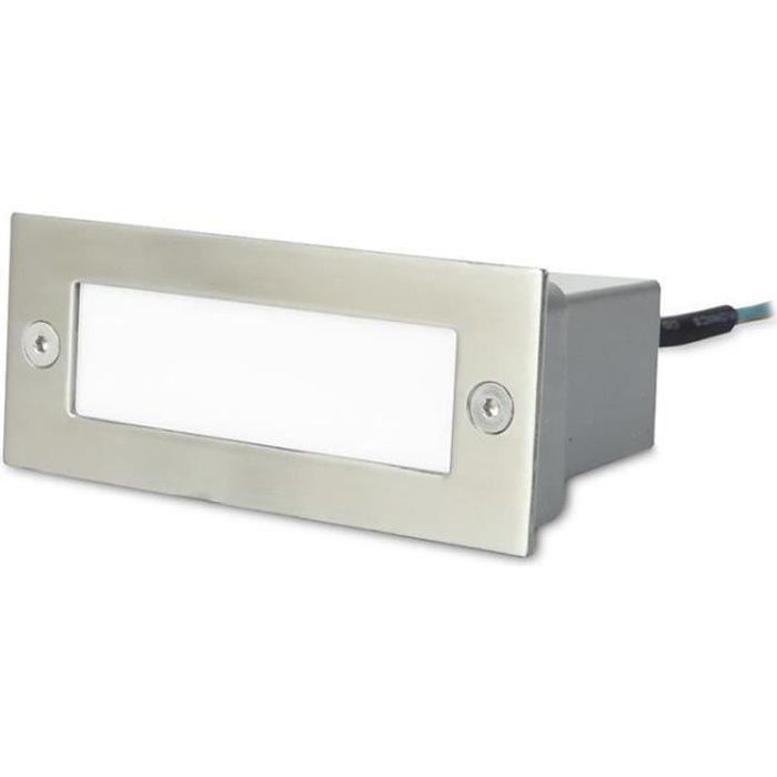 Forlight - Luminaire d'extérieur encastrable rectangulaire à LED en acier inoxydable pour salle de bain PX-0122-INO