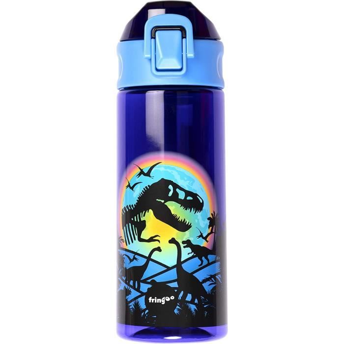 Bouteille Fringoo Manette De Jeu Camo 600 Ml – Sans BPA, Étanche, Avec Paille