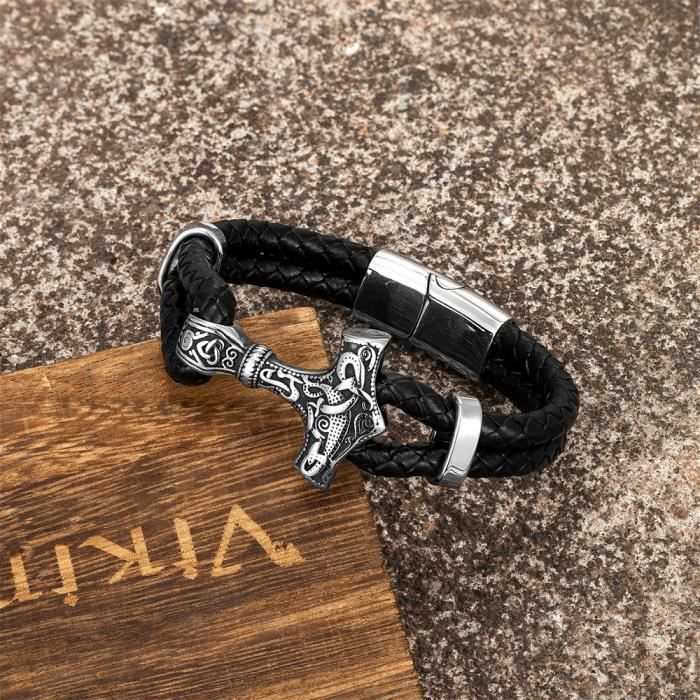 Bracelets De Lanière Extérieure Nordique Hommes Accessoires