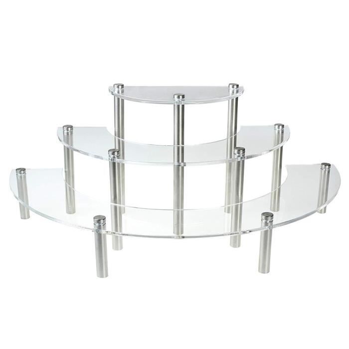 Porte-Couverts Transparent Sharplace - Support Acrylique 4 Emplacements - Pour Cuillères, Fourchettes - Design Moderne