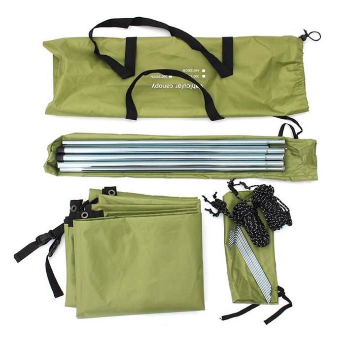 Tapis De Sol Imperméable Pour Camping 200x120 Cm – Tissu Oxford 210D, Indice D'étanchéité 4000 Mm, Avec Sac De Transport