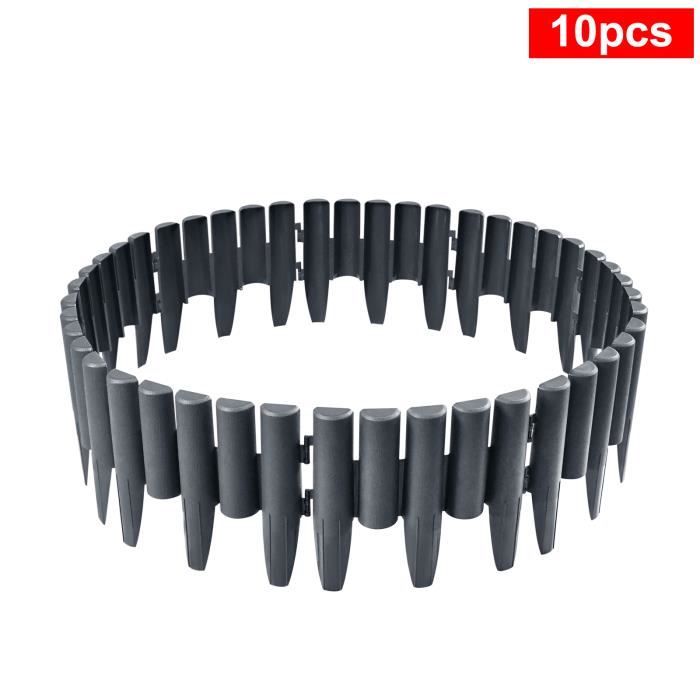 Bordure De Pelouse Métal Galvanisé 10 M – Hauteur 15 Cm, Forme Ondulée | Pour Jardin, Allées, Parterres