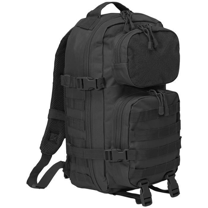 Sac à Dos - Brandit - US Cooper Patch - 25 Litres - Résistant à lEau - Noir Sac à Dos - Brandit - US Cooper Patch - 25 Litres - Résistant à lEau - Noir
