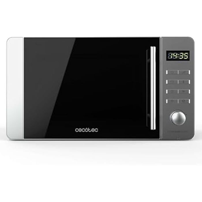 CECOTEC Proclean 5010 Micro-ondes 20L 700W avec gril halogène 800W 8 programmes inox gris - Cecotec