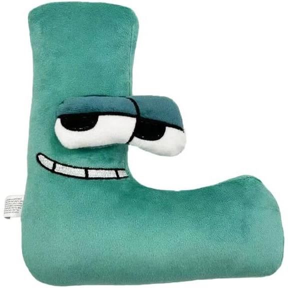 Oreiller En Peluche Avec Lettre - 38x30 Cm, Initiale Personnalisable | Coussin Doux Pour Canapé, Lit, Voiture | Apprentissage Ludique