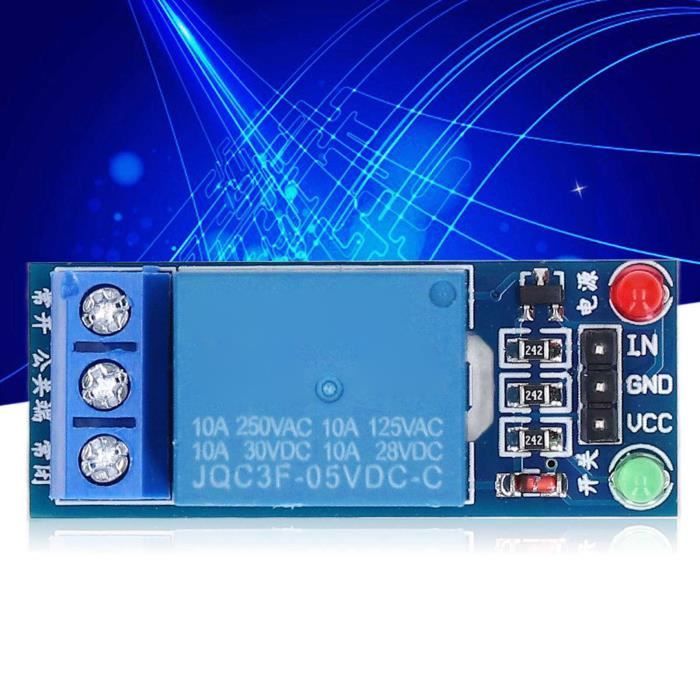 Module Relais Statique 1 Canal - Déclenchement Haut Niveau DC 5V/12V - Sortie 250VAC 2A - Pour Contrôle électronique Arduino
