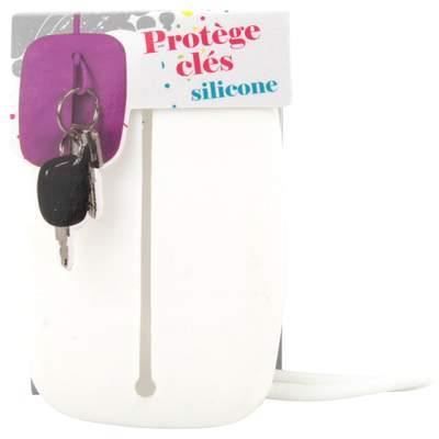 Etui porte clé protège clef silicone - Blanc - Cdiscount Bagagerie -  Maroquinerie