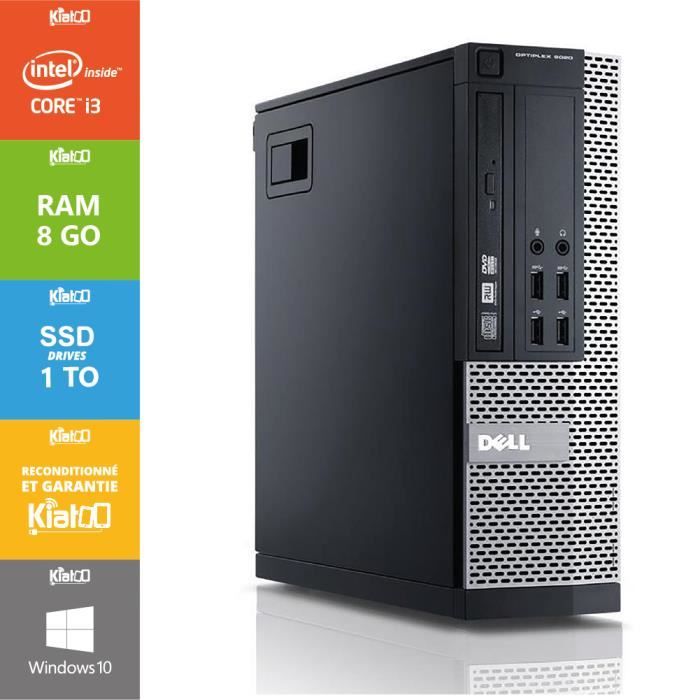 Pc bureau DELL OPTIPLEX 3010 core i3 8go ram SSD disque durordinateur de bureau reconditionnéwindows 10 - vue 2
