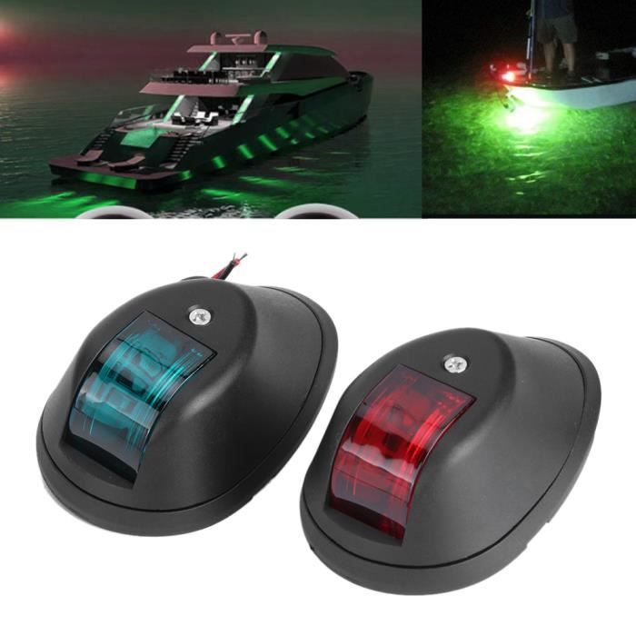 Feu de Navigation Marin LED Signalisation Bateau Étanche 12V